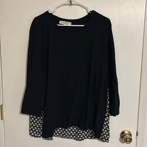 Loft XL Mixed Media Top